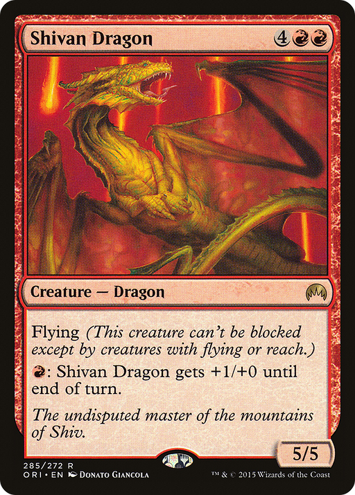 Shivan Dragon (ORI-285) [Magic Origins] Foil MTG Single Wizards of the Coast
