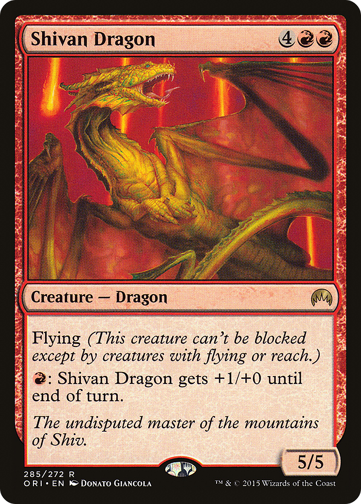 Shivan Dragon (ORI-285) [Magic Origins] MTG Single Wizards of the Coast