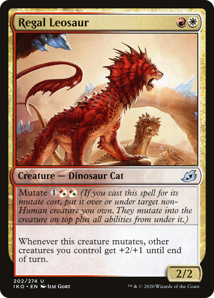 Regal Leosaur (IKO-202) [Ikoria: Lair of Behemoths] MTG Single Wizards of the Coast