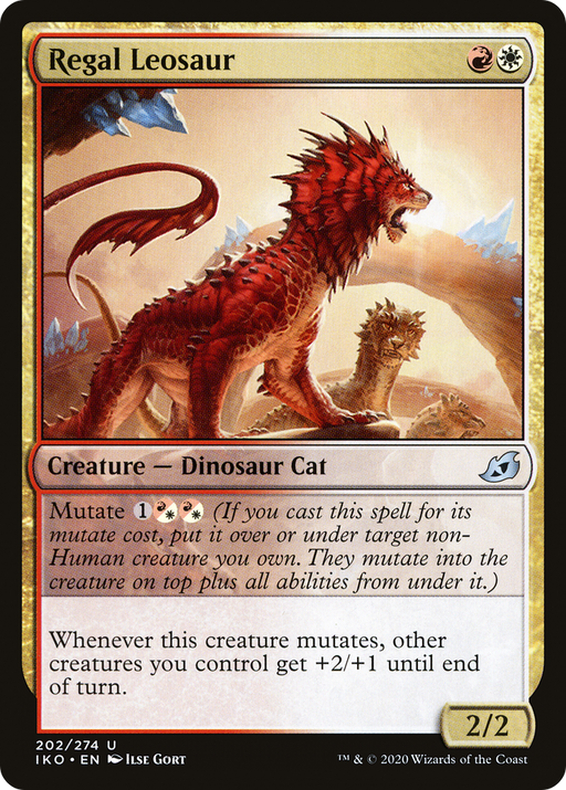 Regal Leosaur (IKO-202) [Ikoria: Lair of Behemoths] MTG Single Wizards of the Coast