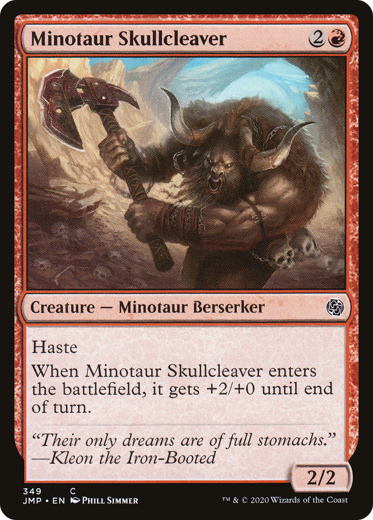 Minotaur Skullcleaver (JMP-349) [Jumpstart] MTG Single Wizards of the Coast