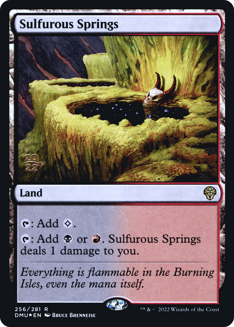 Sulfurous Springs (PRE-256) [Dominaria United Promos] Foil MTG Single Wizards of the Coast