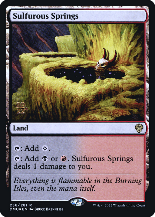 Sulfurous Springs (PRE-256) [Dominaria United Promos] Foil MTG Single Wizards of the Coast