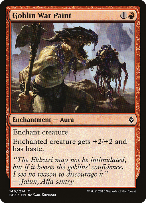 Goblin War Paint (BFZ-146) [Battle for Zendikar] MTG Single Wizards of the Coast