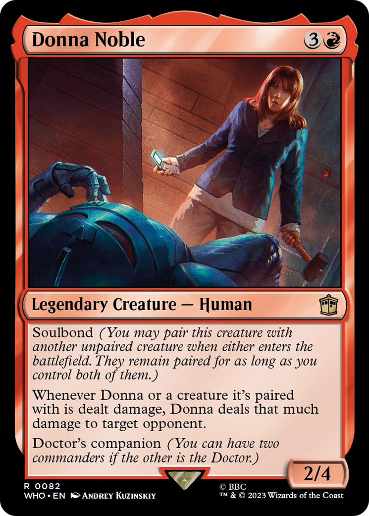Donna Noble (WHO-082) [Doctor Who] Foil MTG Single Wizards of the Coast