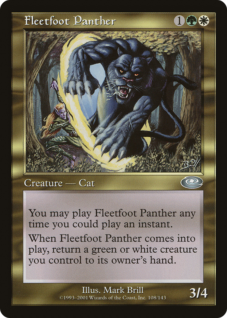 Fleetfoot Panther (PLS-108) [Planeshift] MTG Single Wizards of the Coast