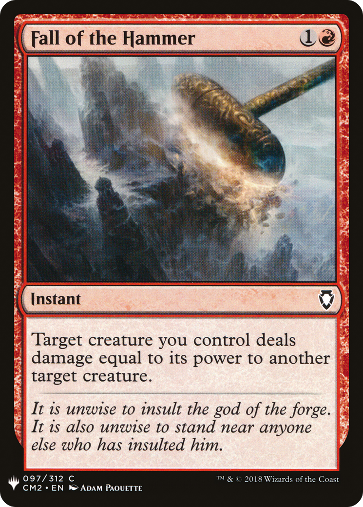 Fall of the Hammer (LIST-CM2-97) [Mystery Booster] The List MTG Single Wizards of the Coast