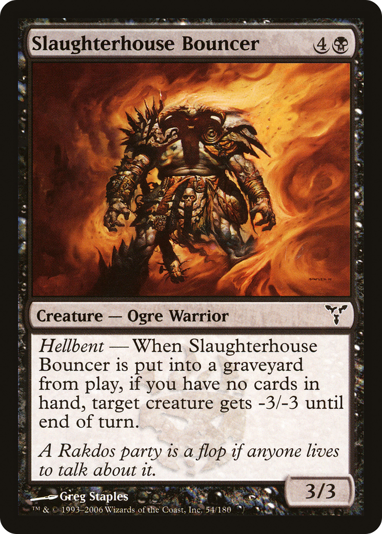 Slaughterhouse Bouncer (DIS-054) [Dissension] MTG Single Wizards of the Coast