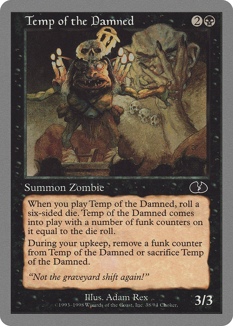 Temp of the Damned (UGL-038) [Unglued] MTG Single Wizards of the Coast