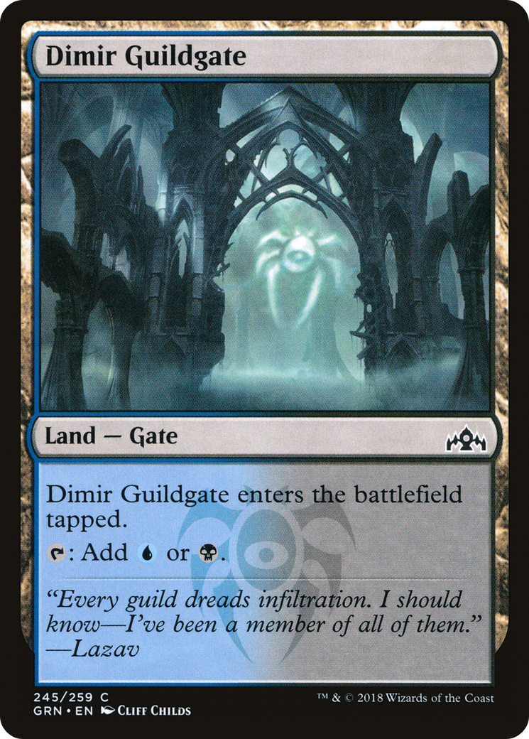 Dimir Guildgate (GRN-245) [Guilds of Ravnica] MTG Single Wizards of the Coast