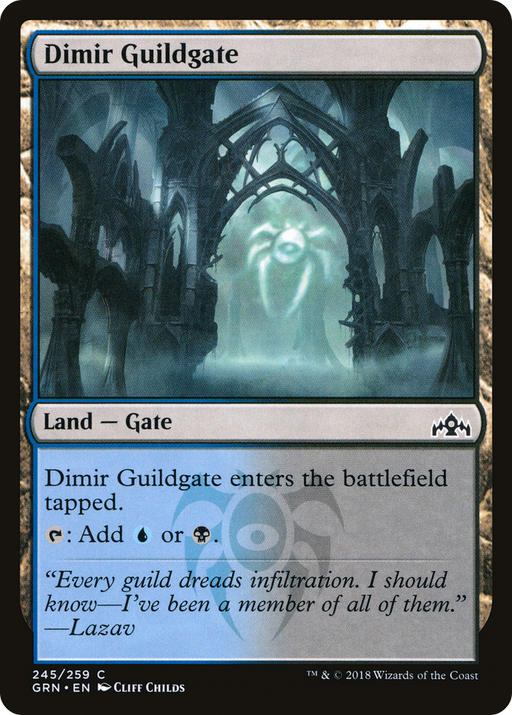 Dimir Guildgate (GRN-245) [Guilds of Ravnica] MTG Single Wizards of the Coast