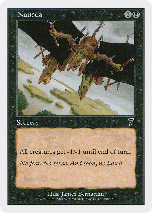 Nausea (7ED-148) [7th Edition] MTG Single Wizards of the Coast