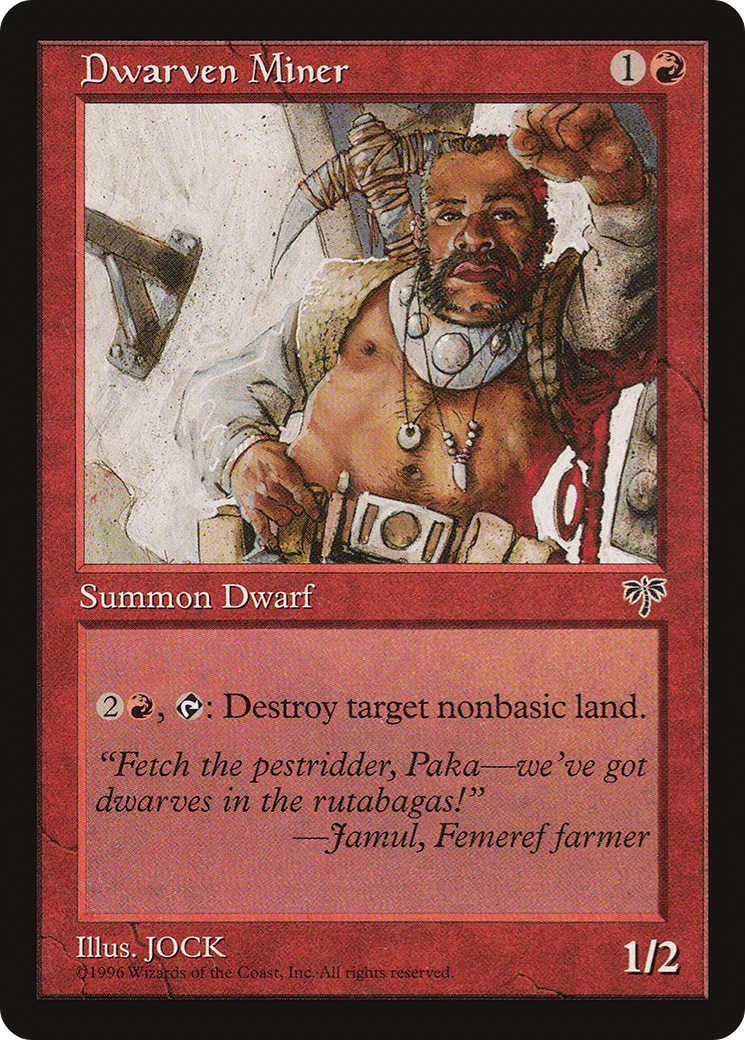 Dwarven Miner (MIR-169) [Mirage] MTG Single Wizards of the Coast