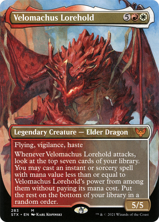Velomachus Lorehold (STX-283) [Strixhaven: School of Mages] (Borderless) MTG Single Wizards of the Coast