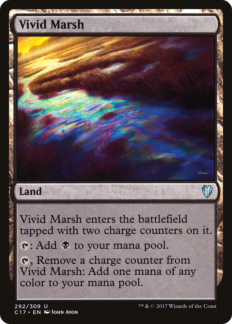 Vivid Marsh (C17-292) [Commander 2017] MTG Single Wizards of the Coast