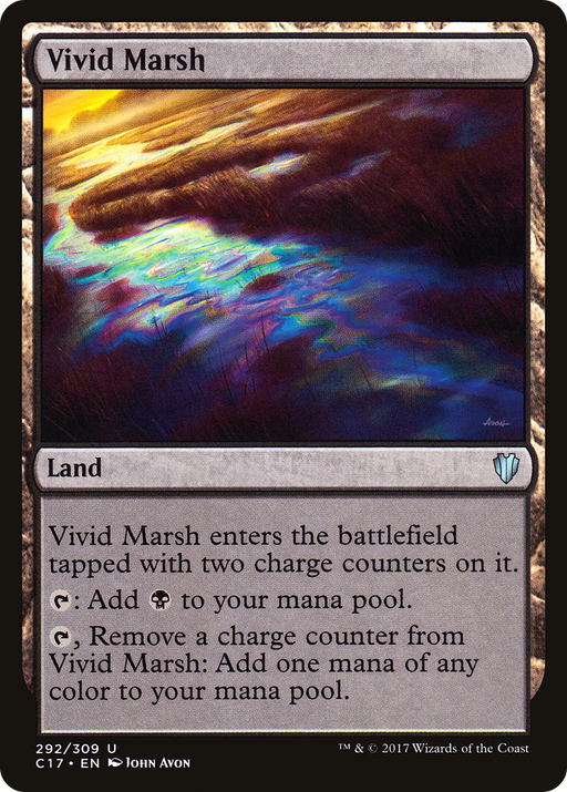Vivid Marsh (C17-292) [Commander 2017] MTG Single Wizards of the Coast