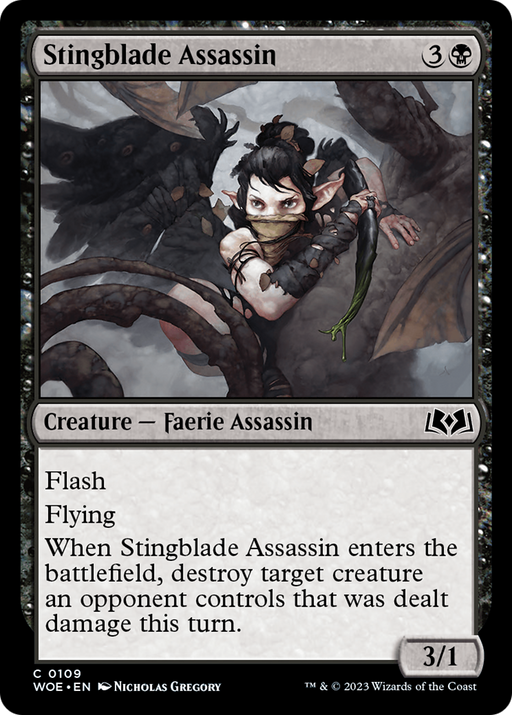 Stingblade Assassin (WOE-109) [Wilds of Eldraine] Foil MTG Single Wizards of the Coast