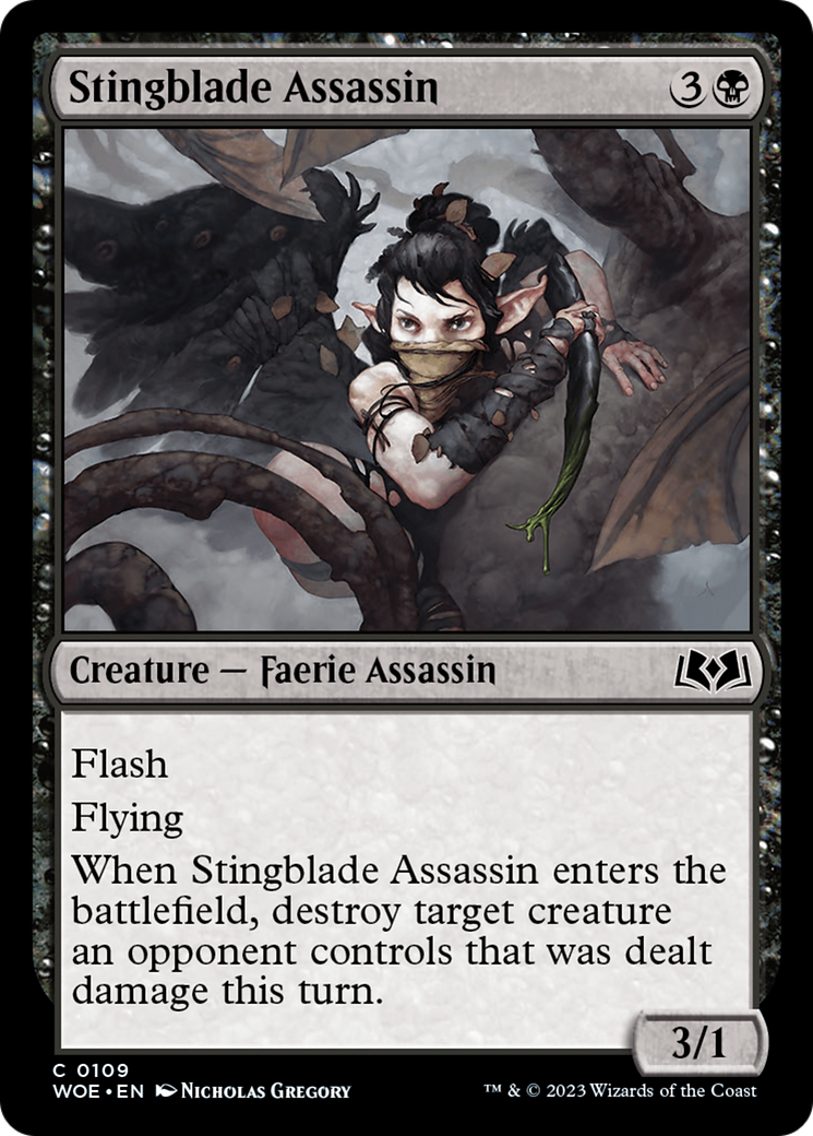 Stingblade Assassin (WOE-109) [Wilds of Eldraine] MTG Single Wizards of the Coast