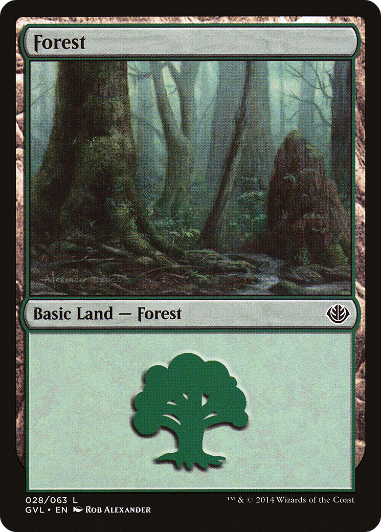 Forest (DD3-028) [Misc] Duel Decks Anthology: Garruk vs. Liliana MTG Single Wizards of the Coast