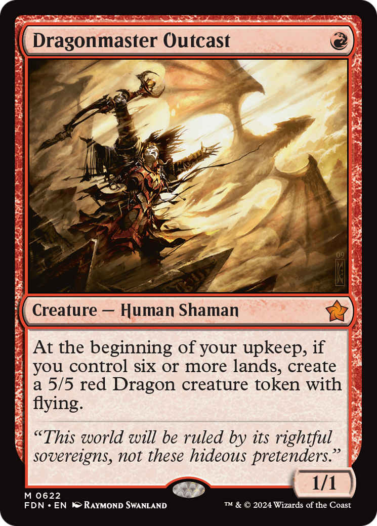 Dragonmaster Outcast (FDN-622) [Foundations] MTG Single Wizards of the Coast