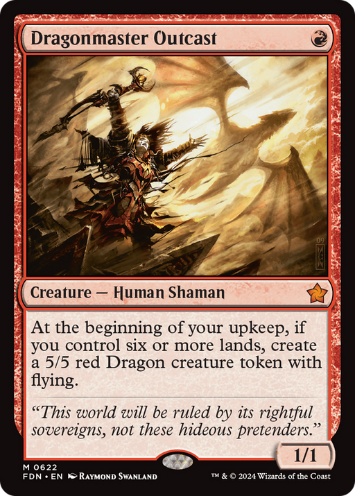 Dragonmaster Outcast (FDN-622) [Foundations] MTG Single Wizards of the Coast