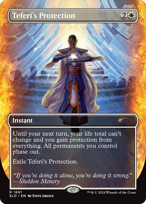 Teferi's Protection (1691) (SLD-1691) [Secret Lair] Drop (Borderless) MTG Single Wizards of the Coast
