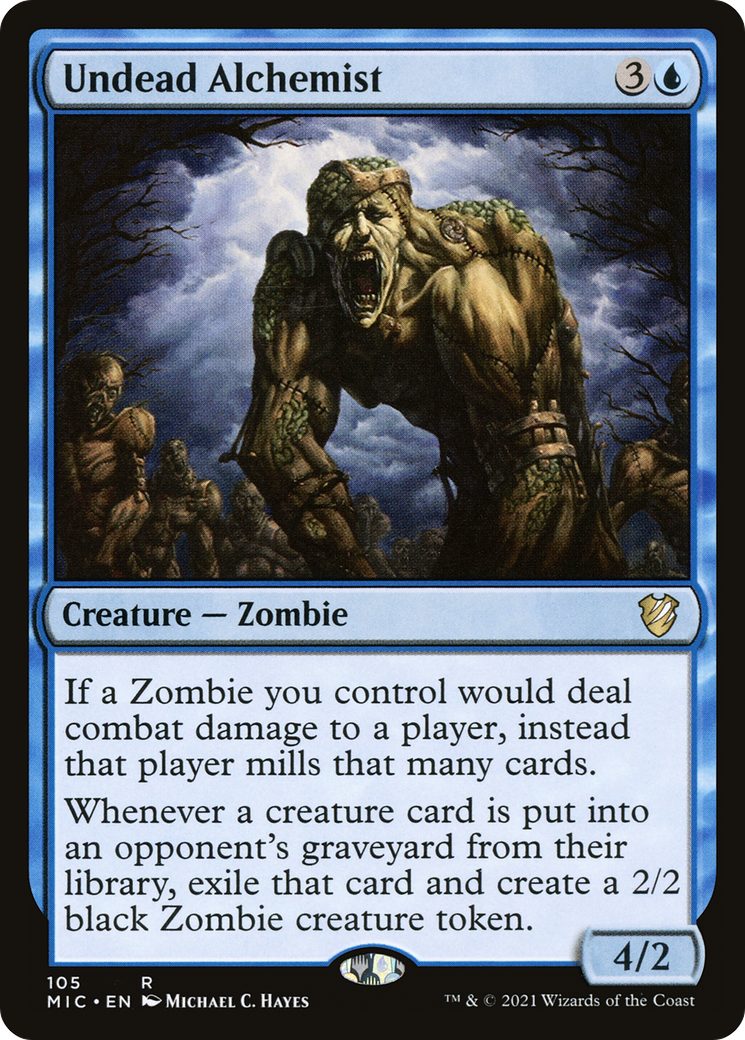 Undead Alchemist (MIC-105) [Midnight Hunt Commander] MTG Single Wizards of the Coast