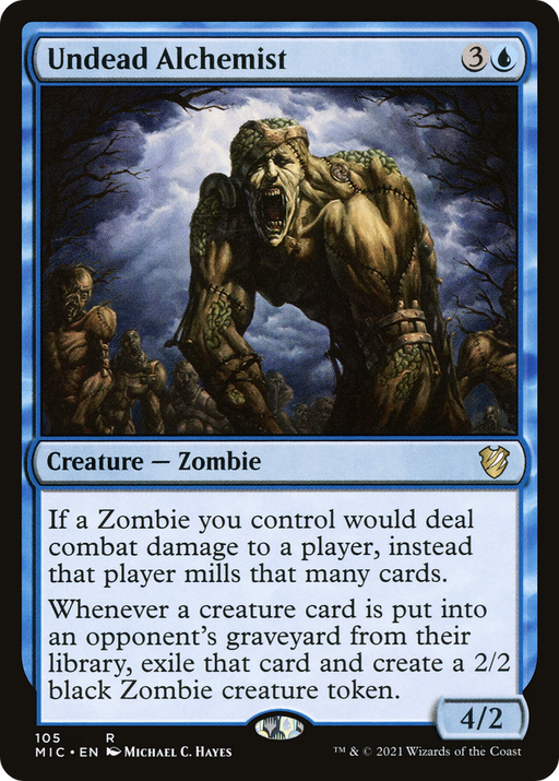 Undead Alchemist (MIC-105) [Midnight Hunt Commander] MTG Single Wizards of the Coast