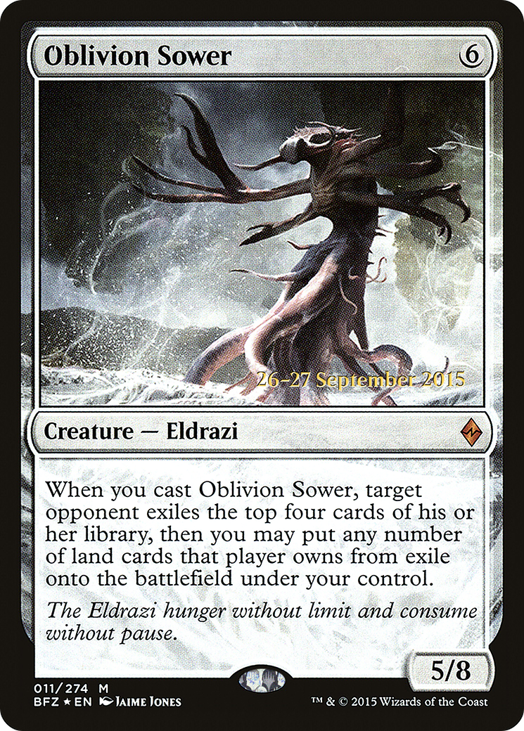 Oblivion Sower (PRE-011) [Battle for Zendikar Promos] Foil MTG Single Wizards of the Coast