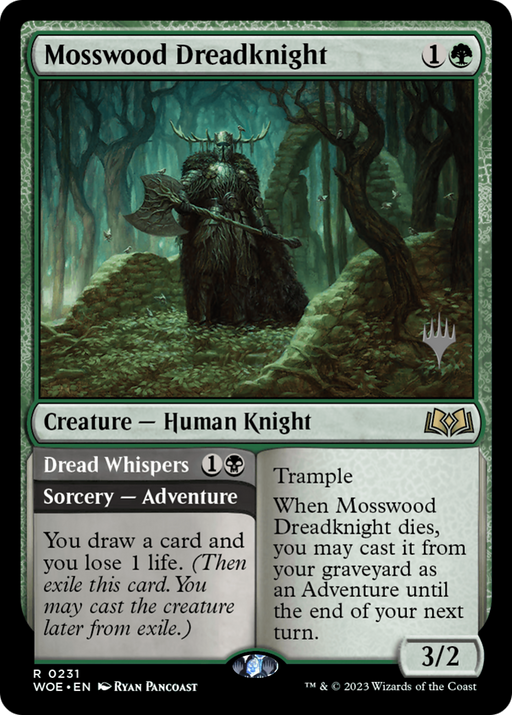 Mosswood Dreadknight (PPWOE-231) [Wilds of Eldraine Promos] Foil MTG Single Wizards of the Coast