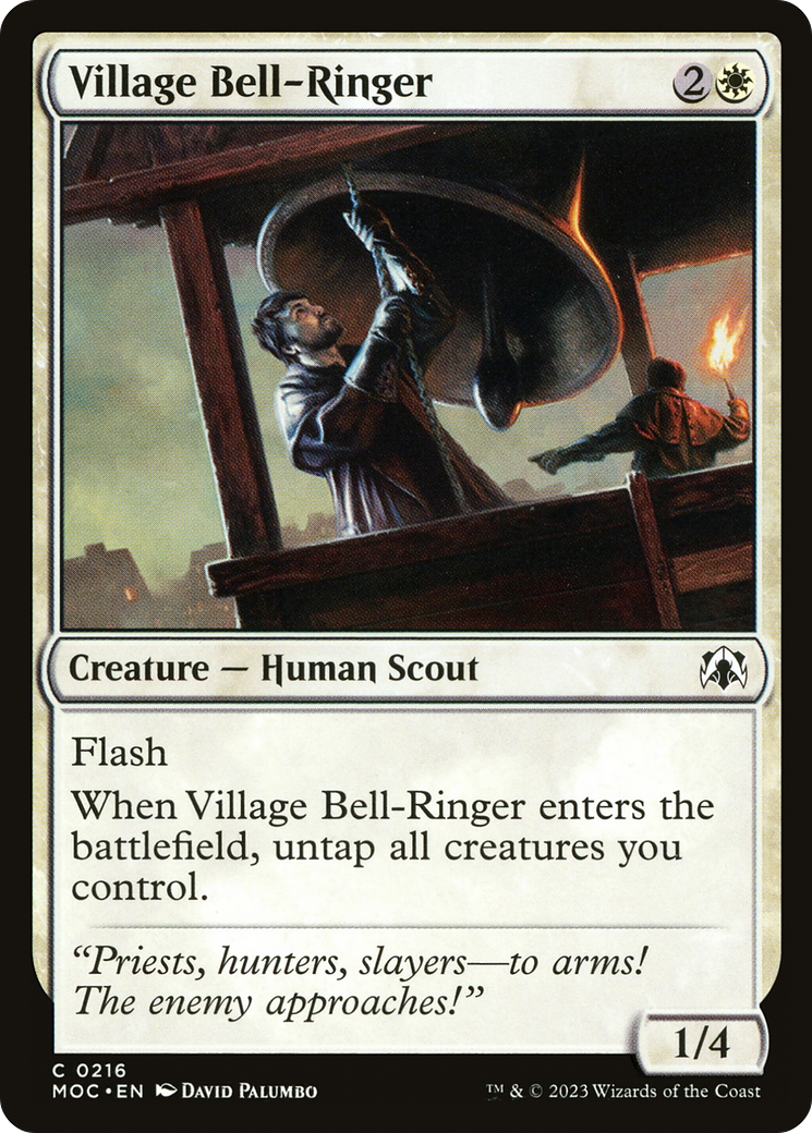 Village Bell-Ringer (MOC-216) [March of the Machine Commander] MTG Single Wizards of the Coast
