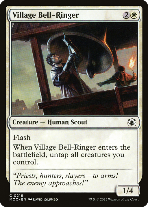 Village Bell-Ringer (MOC-216) [March of the Machine Commander] MTG Single Wizards of the Coast