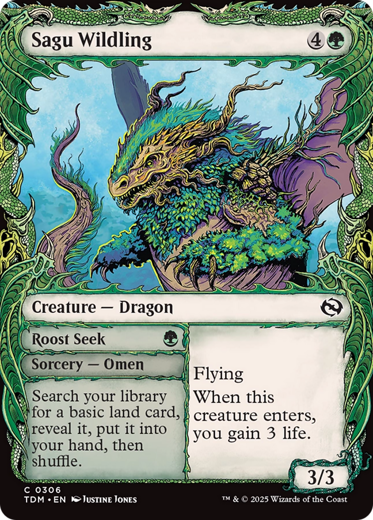 Sagu Wildling (Showcase) (TDM-306) [Tarkir: Dragonstorm] MTG Single Wizards of the Coast