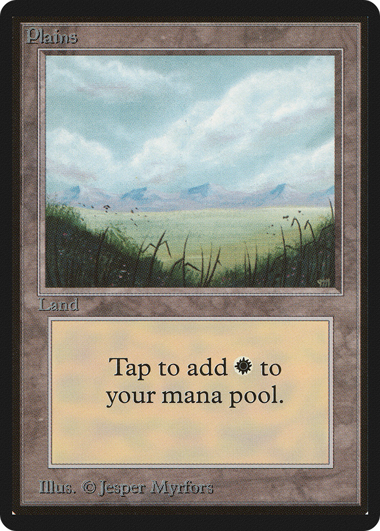 Plains (LEB-288) [Oldschool] Limited Edition Beta MTG Single Wizards of the Coast
