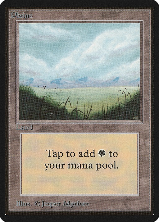 Plains (LEB-288) [Oldschool] Limited Edition Beta MTG Single Wizards of the Coast