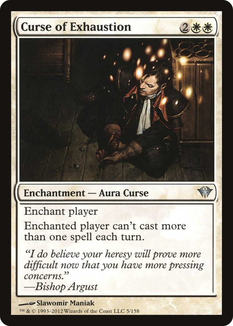 Curse of Exhaustion (DKA-005) [Dark Ascension] Foil MTG Single Wizards of the Coast