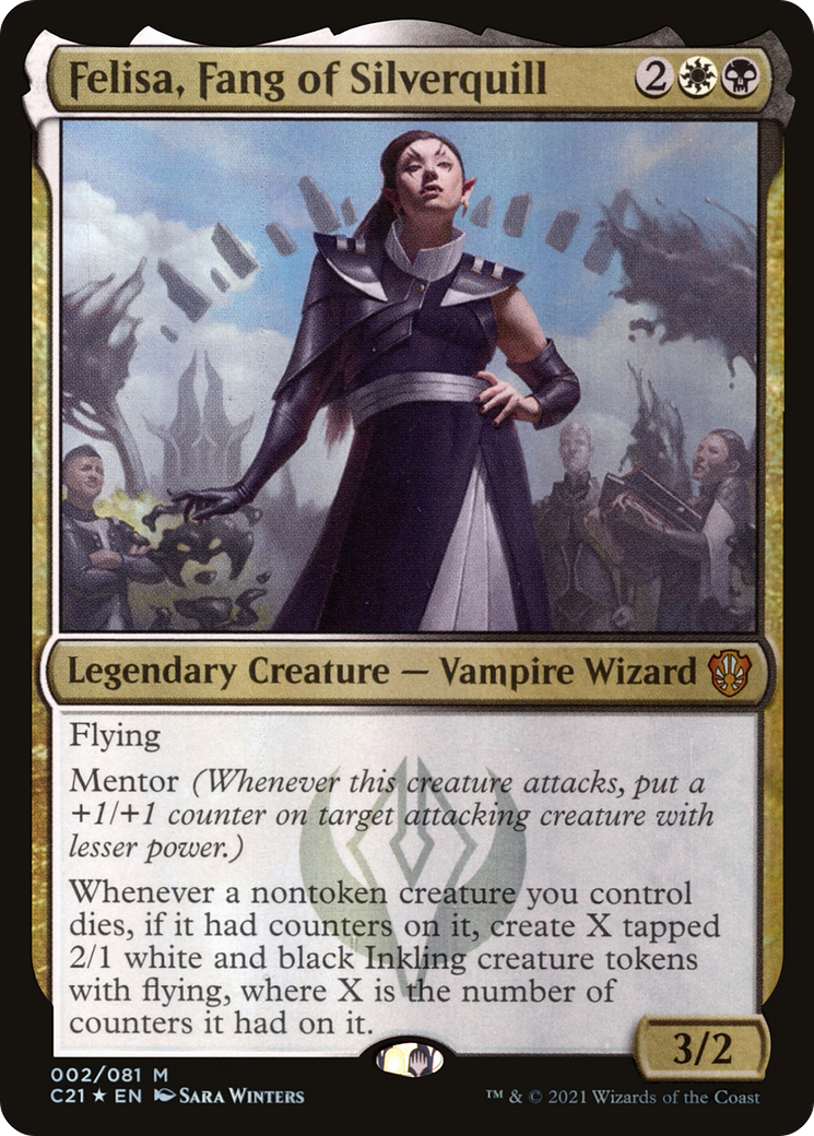 Felisa, Fang of Silverquill (C21-002) [Commander 2021] Foil MTG Single Wizards of the Coast