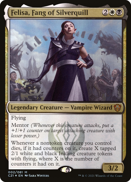 Felisa, Fang of Silverquill (C21-002) [Commander 2021] Foil MTG Single Wizards of the Coast