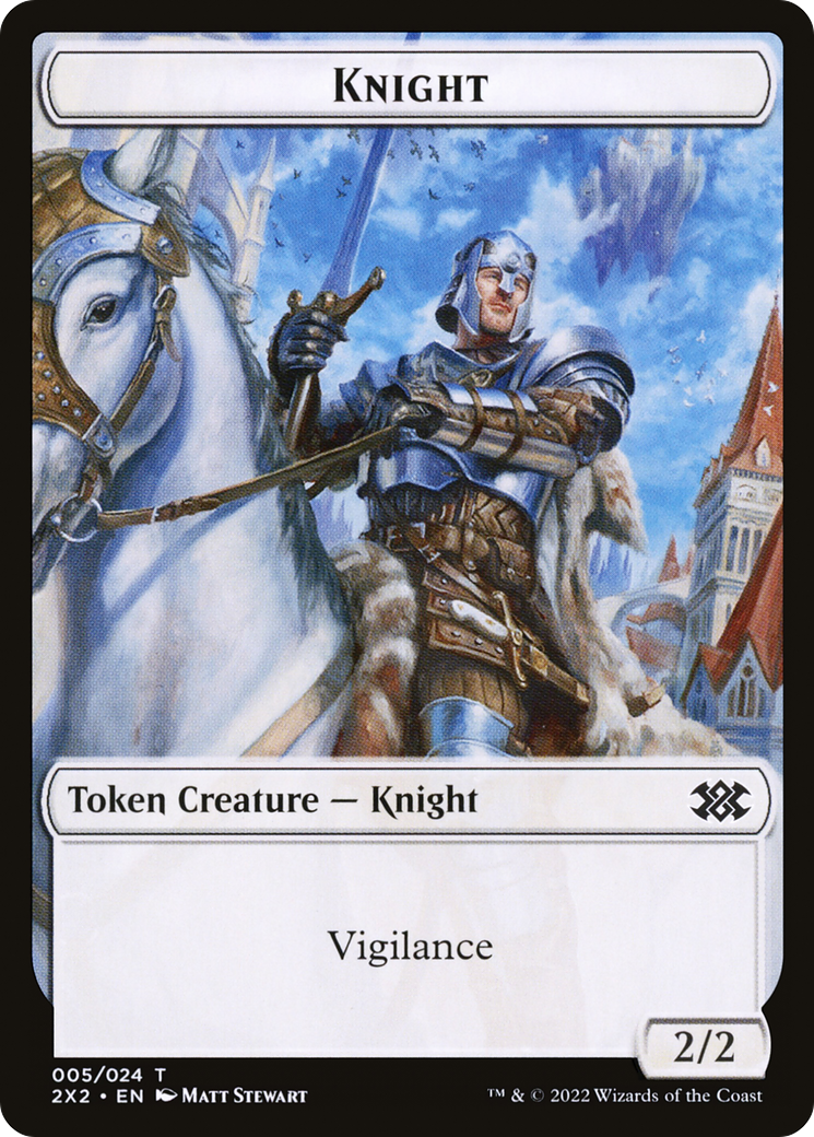 Knight (T2X2-005) [Tokens] Double Masters 2022 Tokens Foil MTG Single Wizards of the Coast