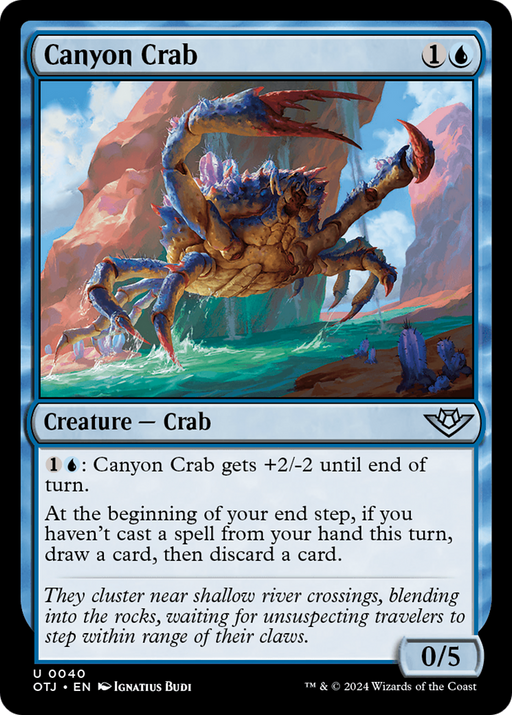 Canyon Crab (OTJ-040) [Outlaws of Thunder Junction] MTG Single Wizards of the Coast