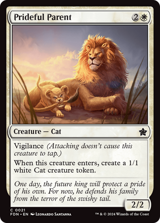 Prideful Parent (FDN-021) [Foundations] MTG Single Wizards of the Coast