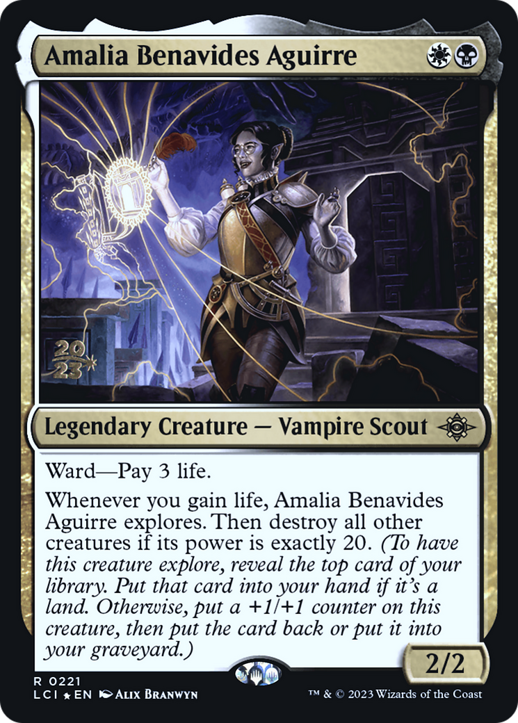 Amalia Benavides Aguirre (PRE-221) [The Lost Caverns of Ixalan Promos] Foil MTG Single Wizards of the Coast