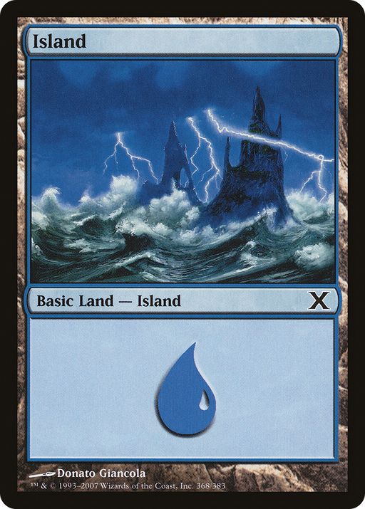 Island (368) (10E-368) [Tenth Edition] MTG Single Wizards of the Coast