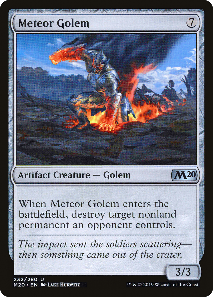 Meteor Golem (M20-232) [Core Set 2020] MTG Single Wizards of the Coast