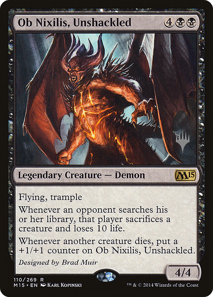 Ob Nixilis, Unshackled (PPZNR-110) [Magic 2015 Promos] MTG Single Wizards of the Coast