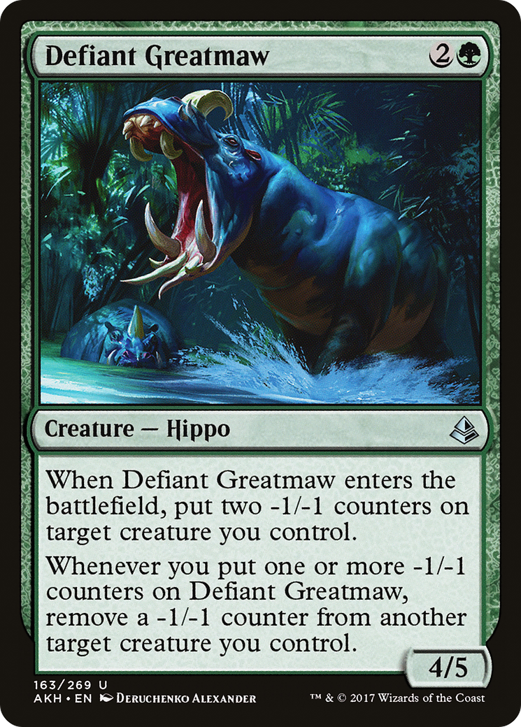 Defiant Greatmaw (AKH-163) [Amonkhet] MTG Single Wizards of the Coast