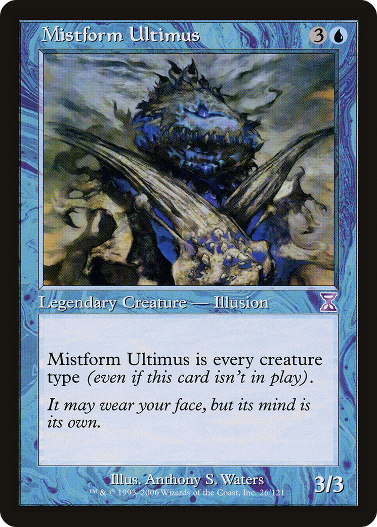 Mistform Ultimus (TSB-026) [Time Spiral Timeshifted] Foil MTG Single Wizards of the Coast