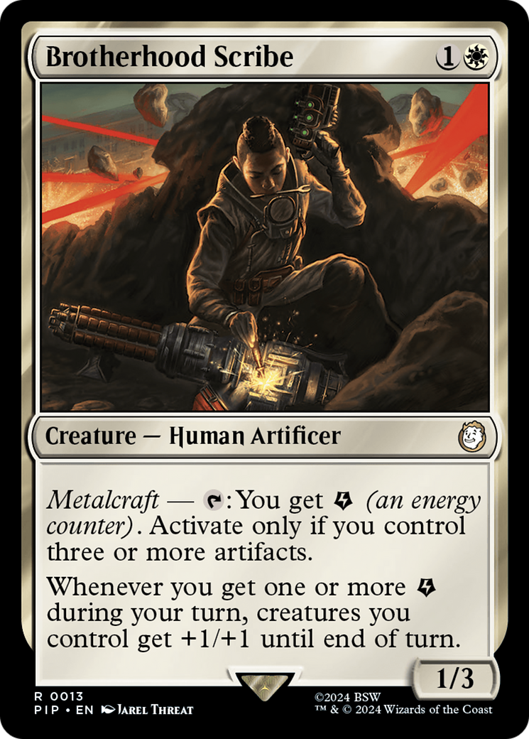 Brotherhood Scribe (PIP-013) [Fallout] MTG Single Wizards of the Coast