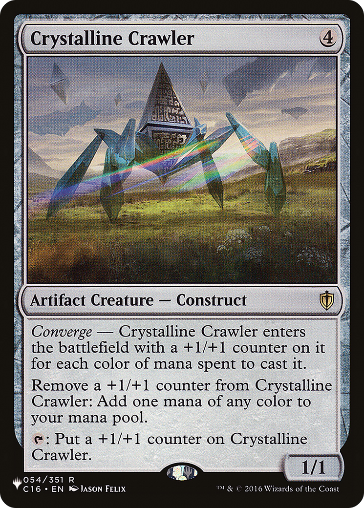 Crystalline Crawler (C16) (LIST-054/351) [Mystery Booster] The List MTG Single Wizards of the Coast
