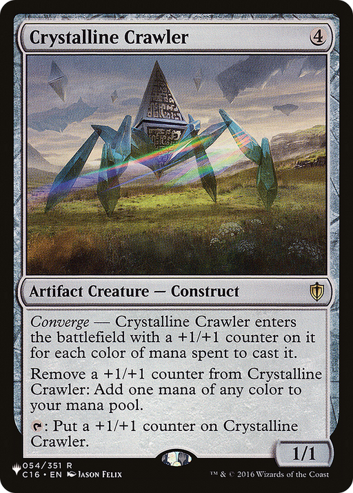 Crystalline Crawler (C16) (LIST-054/351) [Mystery Booster] The List MTG Single Wizards of the Coast